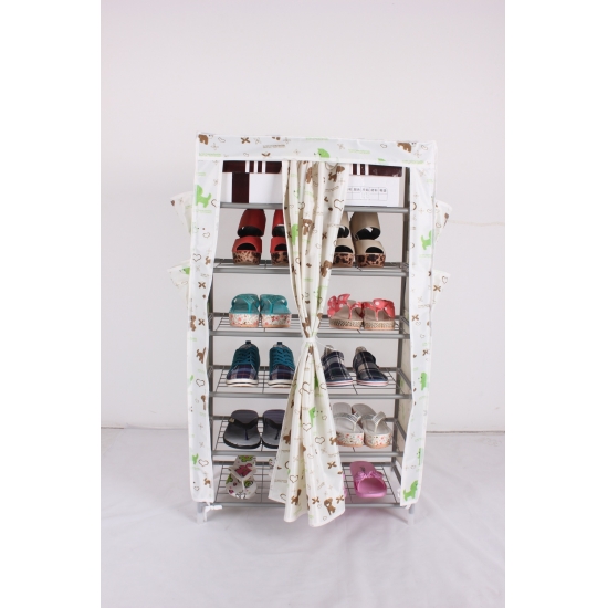 14mm 6 Tier Oxford Fabric Shoe Storage