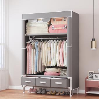 MEIFENG Fabric Wardrobe Clothes Closet With Storage Box