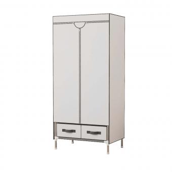 Chrom Plated Steel Fabric Wardrobe With Hanging Bag